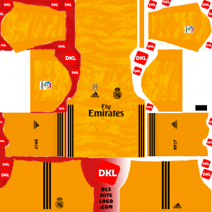 Real Madrid 2019-2020 Dls/Fts Kits and Logo GK Home - Dream League Soccer