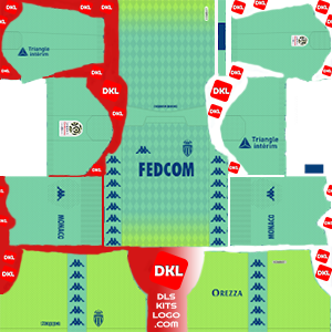 AS Monaco FC 2019-2020 Dls/Fts Kits and Logo GK Home - Dream League Soccer