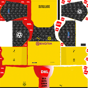 Borussia Dortmund-Dream League Soccer-logo-kits-2019-2020-third-ucl