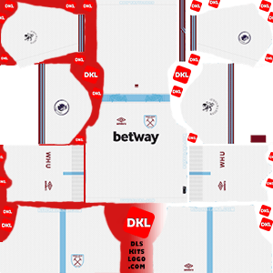 West Ham United 2019-2020 DLS/FTS Kits and Logo