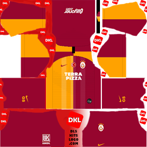 Galatasaray 2019-2020 DLS Forma Kits Logo ev sahibi - Dream League Soccer
