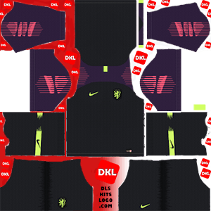Netherlands 2019-2020 Dls/Fts Kits and Logo GK Away - Dream League Soccer 
