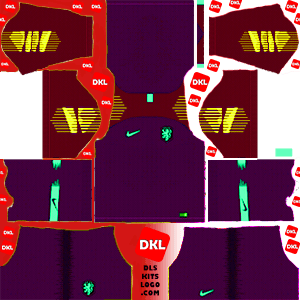 Netherlands 2019-2020 Dls/Fts Kits and Logo GK Third- Dream League Soccer 