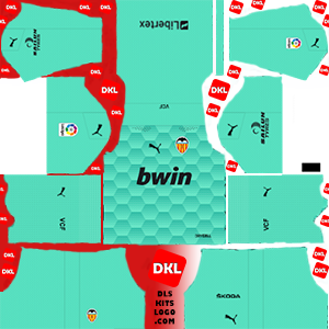 Valencia-2020-2021-DLS Kits gk-home- Dream League Soccer